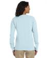 devon & jones dp170w ladies' stretch jersey long-sleeve cardigan Back Thumbnail