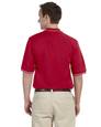 harriton m270 men's 5.6 oz. tipped easy blend™ polo Back Thumbnail