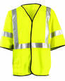 occunomix luxhsg3 men's classic flame resistant single stripe class 3 solid vest Front Thumbnail