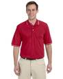 harriton m270 men's 5.6 oz. tipped easy blend™ polo Front Thumbnail