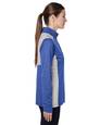 team 365 tt26w ladies' excel mélange interlock performance quarter-zip top Side Thumbnail