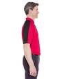 ultraclub 8409 adult cool & dry sport shoulder block polo Side Thumbnail
