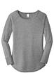 district dt132l women's perfect tri ® long sleeve tunic tee Side Thumbnail