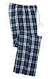 district dt2800 district ® women's flannel plaid pant Side Thumbnail