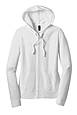 district dt2100 district ® women's fitted jersey full-zip hoodie Side Thumbnail